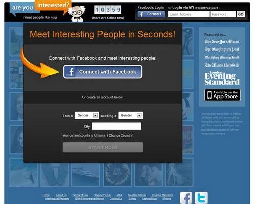 AreYouInterested.com takes on social discovery